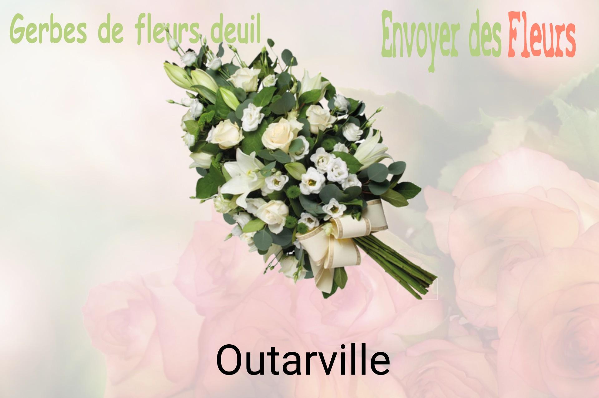 Gerbe de fleurs de deuil livrée à Outarville